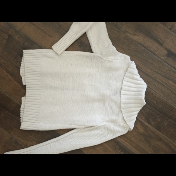 OLD NAVY cream button up sweater - Picture 3 of 4